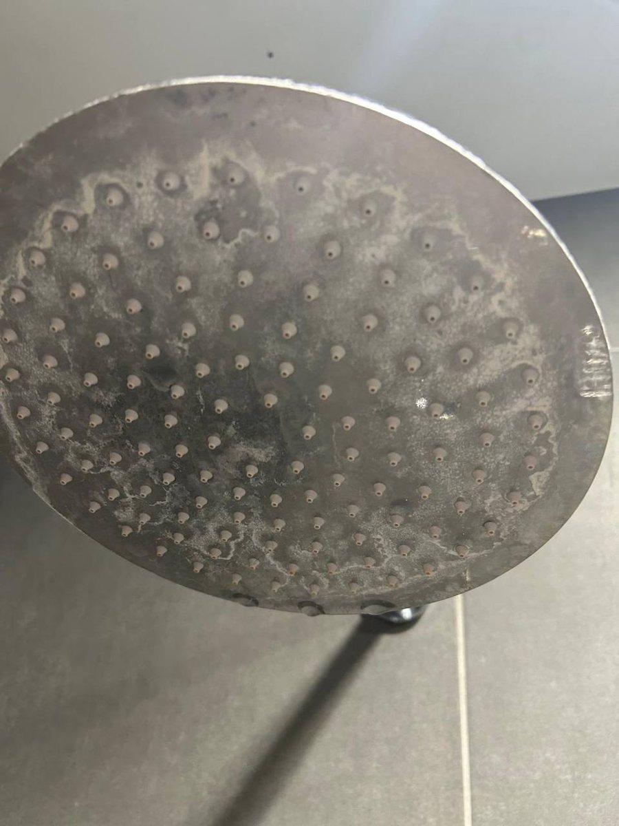 Stainless steel — descaled to a mirror finish — Before